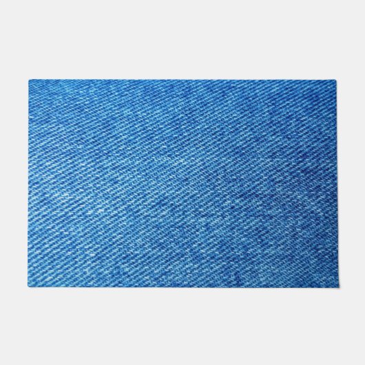 Paillasson Texture de Denim bleu (Devant)