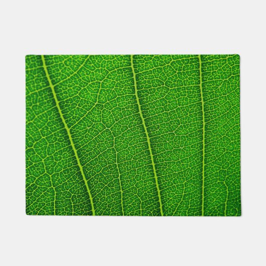 Paillasson Texture de feuille verte abstraite (Devant)
