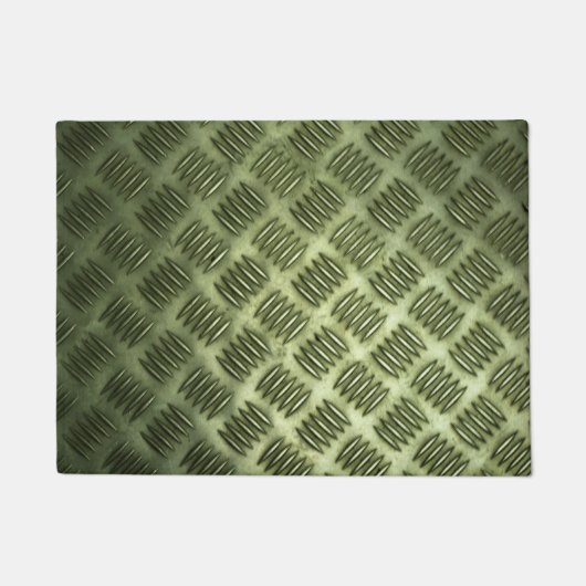 Paillasson Texture en acier de plancher en métal Checkered (Devant)
