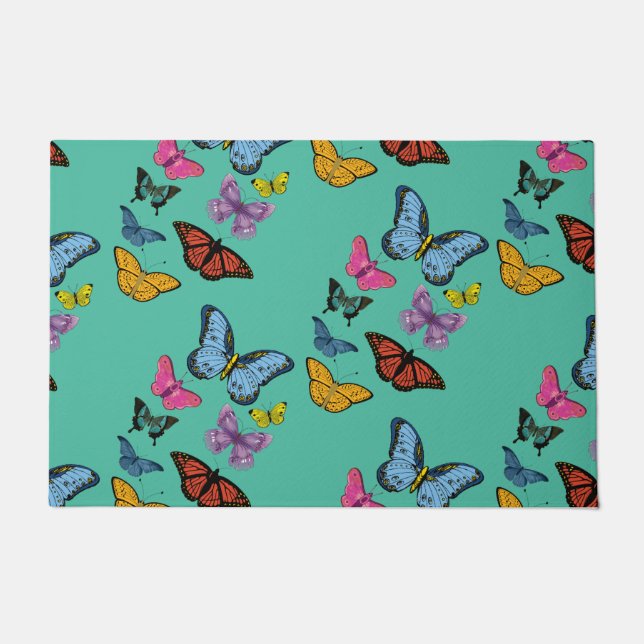 Paillasson Texture motif papillon (Devant)