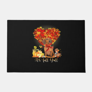 Paillasson Thanksgiving It's Fall Y'all Dachshund