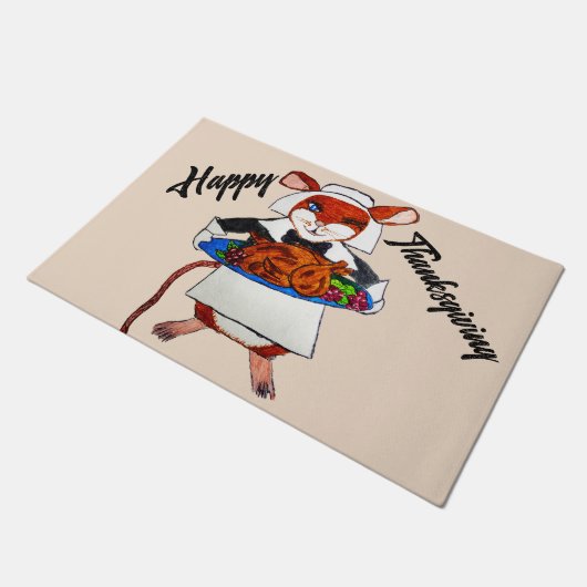 PAILLASSON THANKSGIVING MOUSE PILGRIM (Incliné)