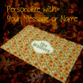 Paillasson Thanksgiving WM Morris Customisé Citrouille d'auto