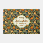 Paillasson Thanksgiving WM Morris Customisé Citrouille d'auto (Devant)