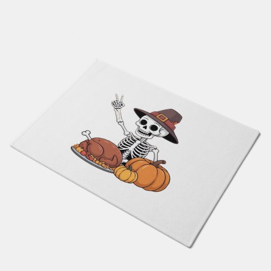 Paillasson Thanksgiving X-ray Skeleton Funny Rock Hand Fall L (Incliné)