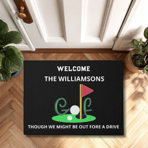 Paillasson Thème de golf minimaliste moderne Personnalisé