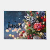 Paillasson Thème de Noël Porte personnalisée Mat (Devant)