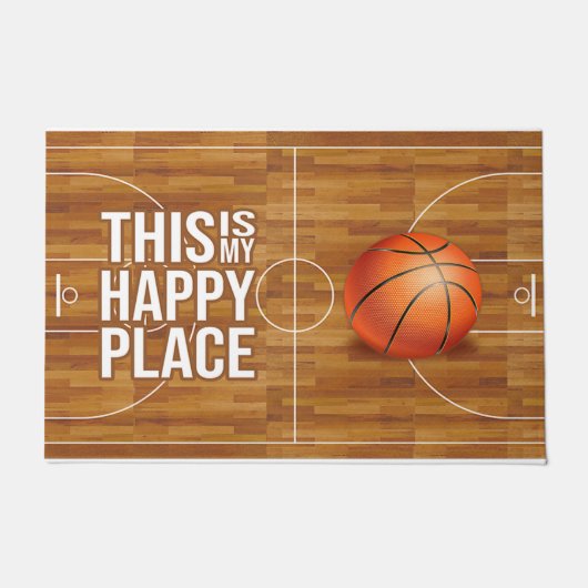Paillasson This Is My Happy Place, Basketball Quotes (Devant)