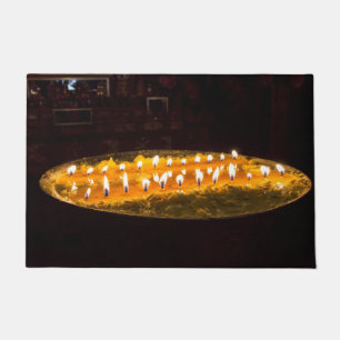 Paillasson Tibet - Lampe au beurre rituel