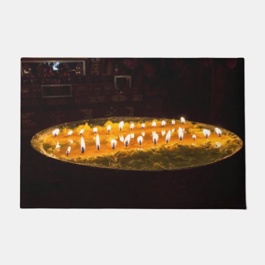 Paillasson Tibet - Lampe au beurre rituel (Devant)