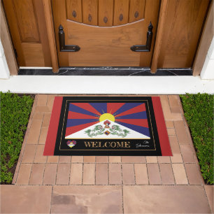 Paillasson Tibet & Tibetan Flag house matelas/sports Bienvenu