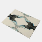 Paillasson Tidal Echoes — Abstract Fluid Ink Pattern (Incliné)