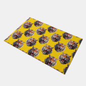 Paillasson Tiger Head Pattern Design Yellow  (Incliné)