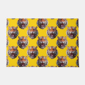 Paillasson Tiger Head Pattern Design Yellow  (Devant)
