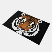 Paillasson Tigre, chat sauvage sur noir (Incliné)