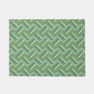 Paillasson Tissage de bandes vert olive