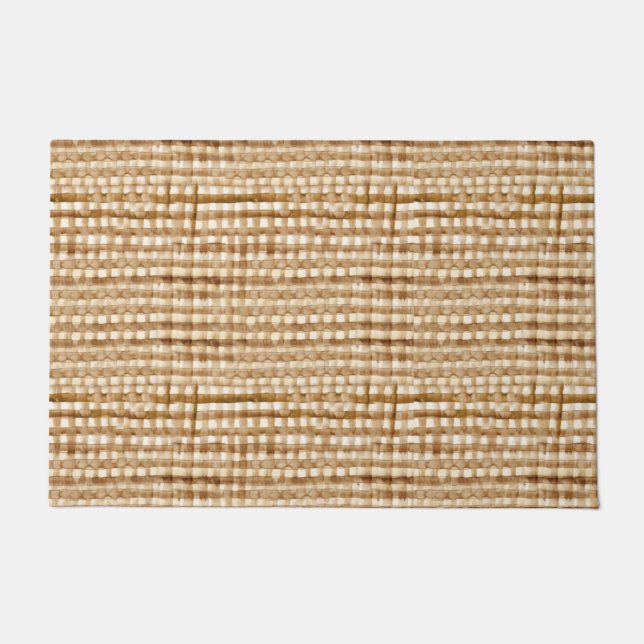 Paillasson Tissu d'impression Brown peint primitif (Devant)
