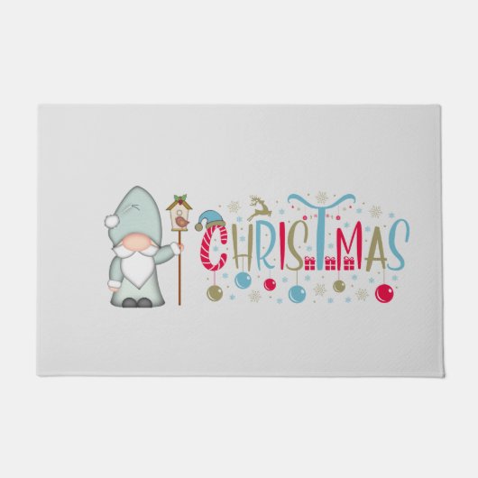 Paillasson Tomte de Noël Gnome (Devant)