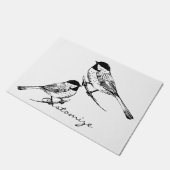 Paillasson Tonnerre de chickadee noir (Incliné)
