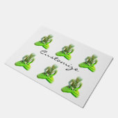 Paillasson Tonnière Bouddhas verts (Incliné)