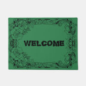 Paillasson Tons de mat Rose vert (Devant)