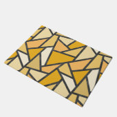 Paillasson Tons de motif en vitrail jaune (Incliné)