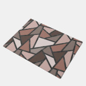 Paillasson Tons de motif en vitrail marron (Incliné)