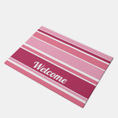 Paillasson Tons de rayures roses (Incliné)