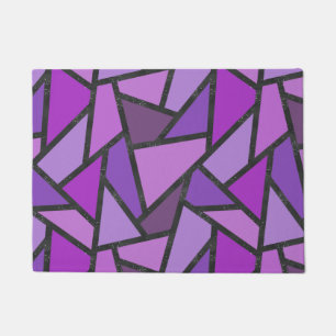 Paillasson Tons de vitrail violet motif