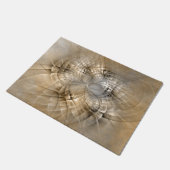 Paillasson Tons Terre Abstrait Art fractal moderne Texture (Incliné)