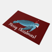 Paillasson Tortue de mer de Noël  (Incliné)