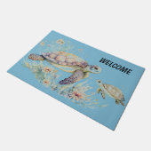 Paillasson Tortue de mer et bébé (Incliné)