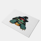 Paillasson Tortue en Sorcière Casquette Halloween Éffrayant A (Incliné)
