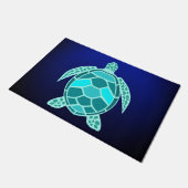 Paillasson Tortue turquoise bleu turquoise (Incliné)