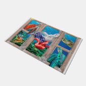 Paillasson Tortues de mer Nager Dans L'Idée De Décoration De (Incliné)