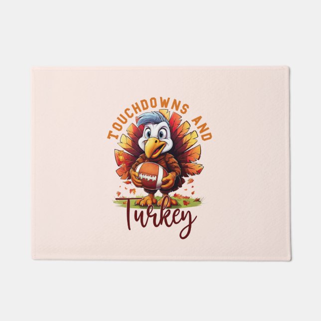 Paillasson Touchdown et Turquie Thanksgiving (Devant)