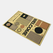 Paillasson Touche individuelle art Abstrait pour amis créatif (Incliné)