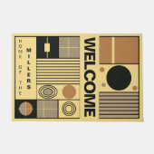 Paillasson Touche individuelle art Abstrait pour amis créatif (Devant)