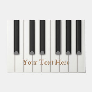 Paillasson Touches de piano géantes personnalisables en 4 cou