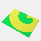 Paillasson Tourbillon Extraordinaire jaune et vert (Incliné)