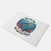 Paillasson Tourle Quand Vous Traversez Des Eaux Profondes (Incliné)