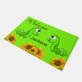 Paillasson Tournesol Floral Dinsoaur Porte Mat (Incliné)