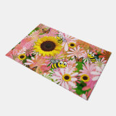 Paillasson Tournesol Papillon Bumblebee Porte Mat (Incliné)
