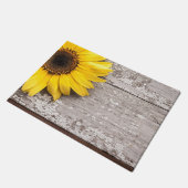 Paillasson Tournesol sur une table en bois (Incliné)