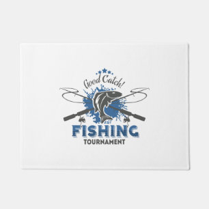 Paillasson Tournoi de pêche, poisson, pêcheur, lac, océan, me