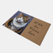 Paillasson Tous les chats sont bienvenus (Incliné)