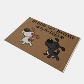 Paillasson Tous Les Clients Doivent Être Approuvés Par Chien, (Incliné)