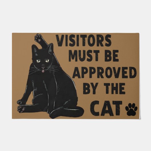 Paillasson Tous Les Visiteurs Doivent Être Approuvés Par Cat, (Devant)