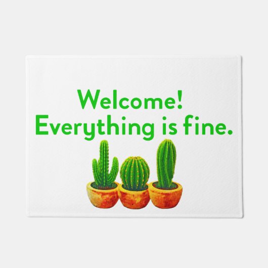 Paillasson Tout est fin Cactus Doormat (Devant)