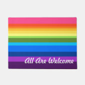 Paillasson Tout est l'arc-en-ciel bienvenu ou fait sur (Devant)
